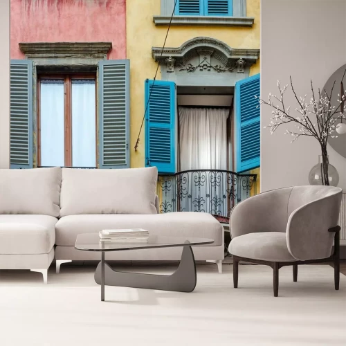 Papier peint  Fenêtres colorées en Italie