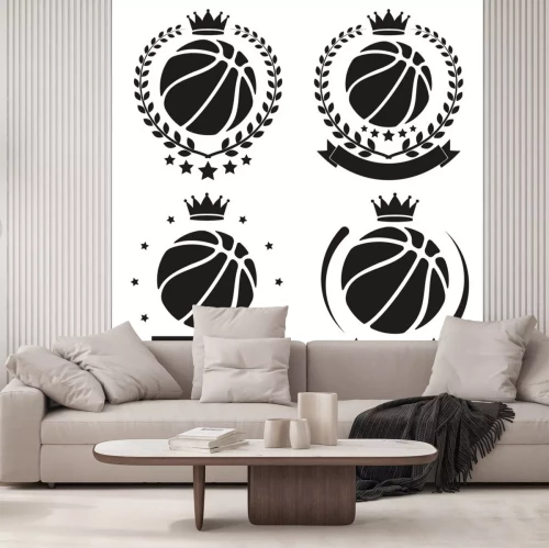 Sticker  Ensemble de Vintage Basketball Club Badge et de l'étiquette