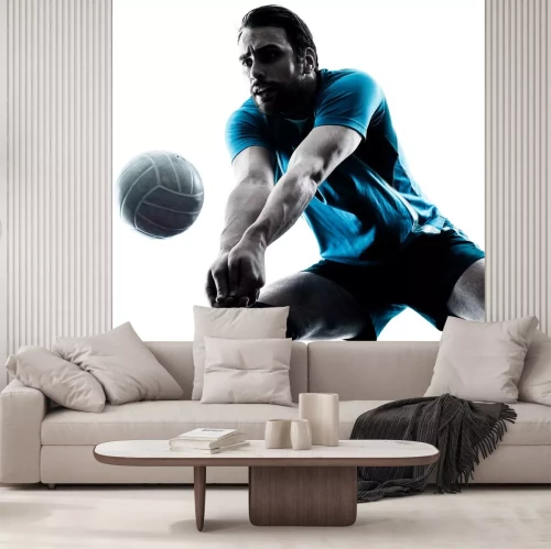 Sticker  homme volleyball silhouette