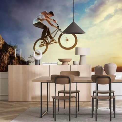 Papier peint  Vélo BMX en l'air