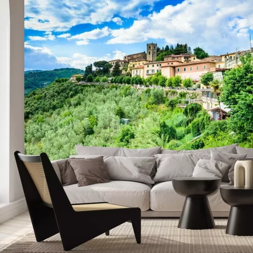 Papier peint  Panorama de la Toscane