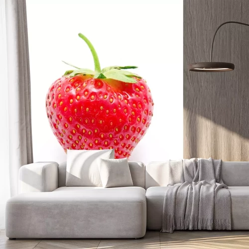 Sticker  Parfait fraise mûre rouge isolé