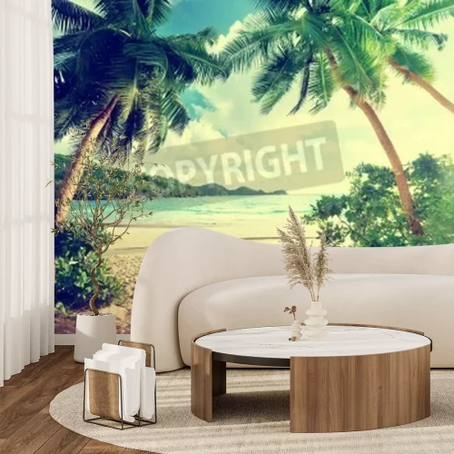 Papier peint  Vintage tropiques et plage