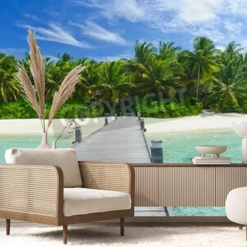 Papier peint  Les tropiques aux Maldives
