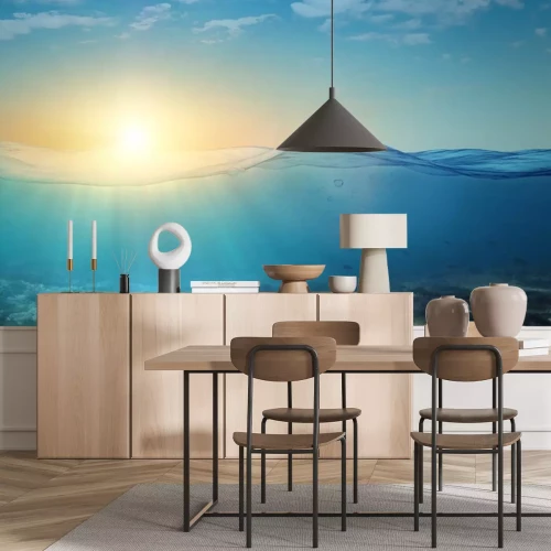 Sticker  Underwater background