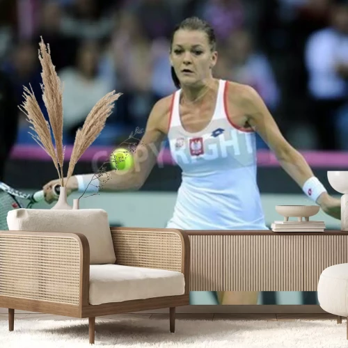 Papier peint  Tennis match Agnieszka Radwanska