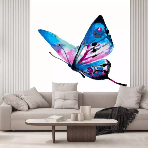 Sticker  Papillon dans une aquarelle