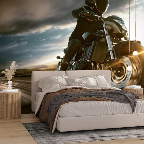 Papier peint  Moto rapide