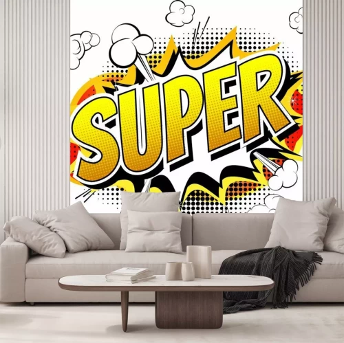 Papier peint  Inscription de bande dessinée