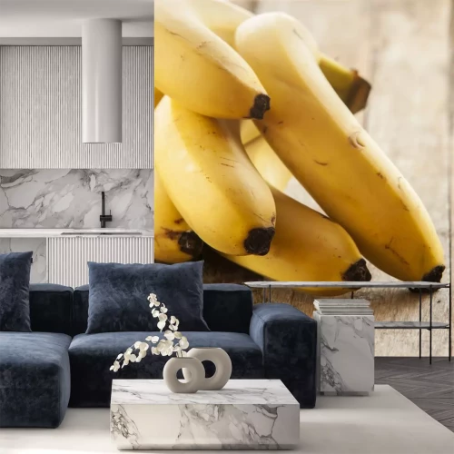 Sticker  Gros plan de bananes sur la table