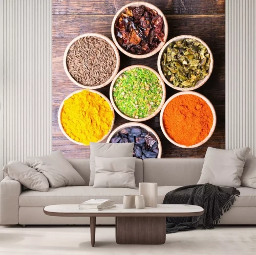 Papier peint  Épices dans la cuisine