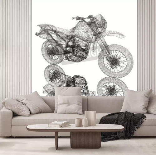 Papier peint  Sport 3D motocross