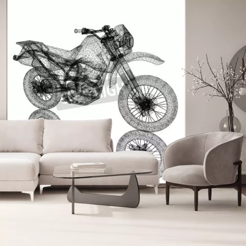 Papier peint  Sport 3D motocross