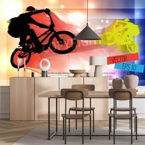 Papier peint  Cycliste BMX