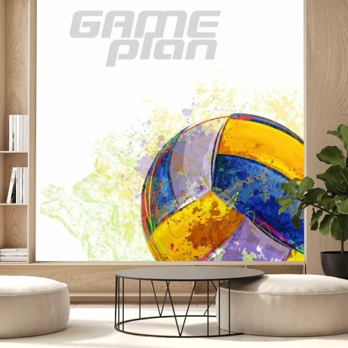 Sticker  Volley-ball aquarelle