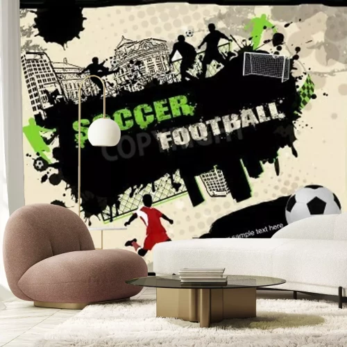 Papier peint  Football symboles