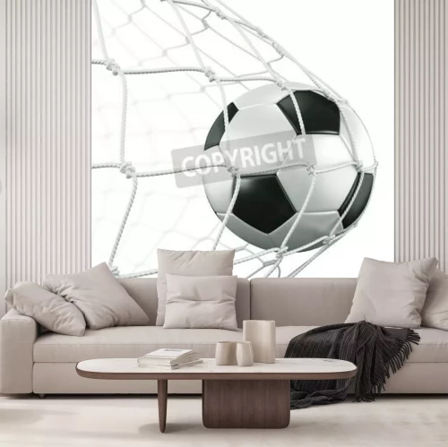 Papier peint  Gros plan balle dans les filets