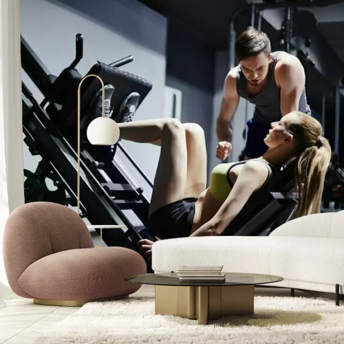 Papier peint  Entraînement de fitness intense