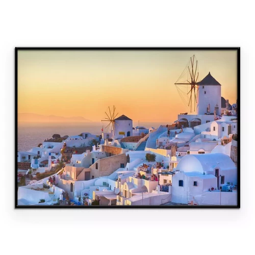 Poster  Oia au coucher du soleil