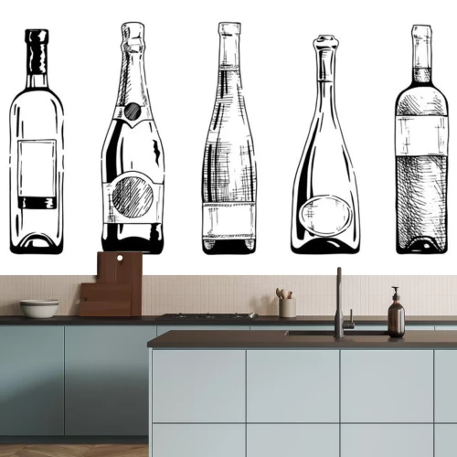 Sticker  bouteille de vin