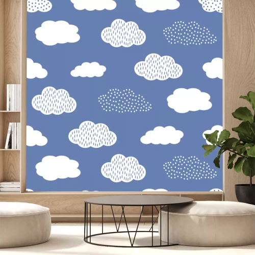 Sticker  Nuages dans un style discret