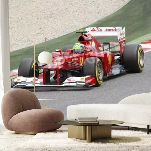 Papier peint  Formule 1 voiture rouge