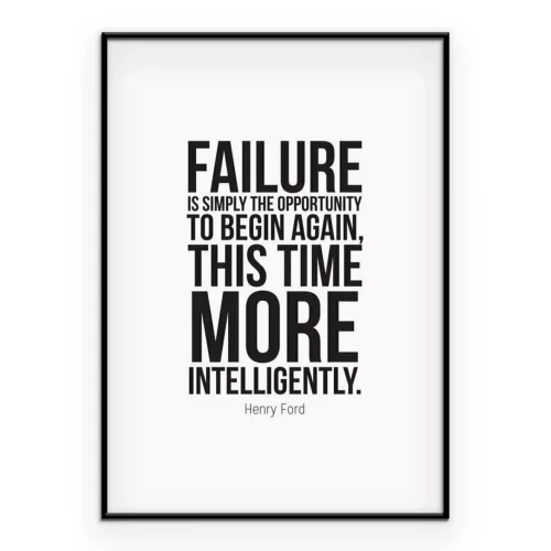 Poster  Graphique d'entreprise avec une citation d'Henry Ford