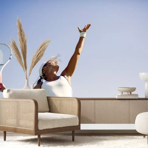 Sticker  Belle joueuse de tennis portion