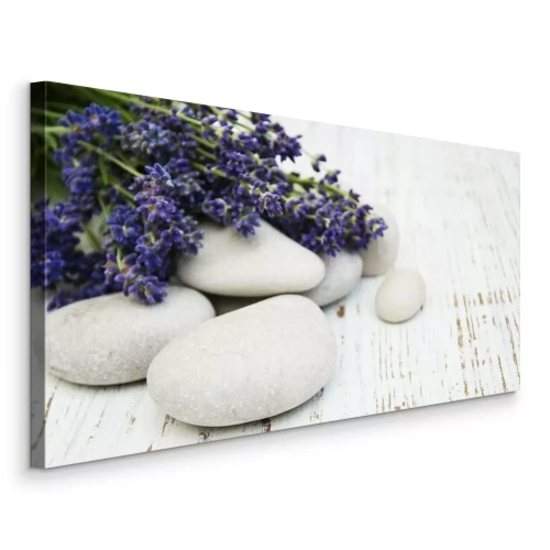 Tableau  Lavande sur pierres