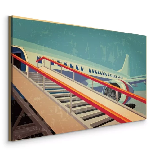 Tableau  Embarquement dans l'avion