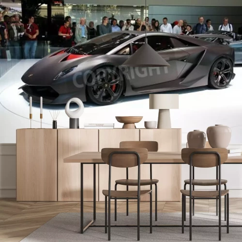 Papier peint  PARIS - 11 octobre: ​​Lamborghini Sesto Elemento Concept au Motor Show 2010 Paris Porte de Versailles, le 11 Octobre 2010 à Paris, France