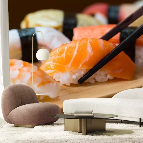 Sticker  Sushi set, la nourriture japonaise