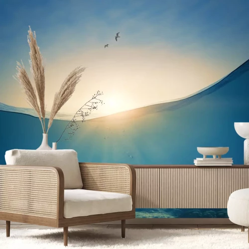 Sticker  Underwater background