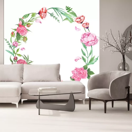 Sticker  Shabby Chic Floral Wreath