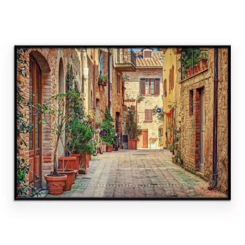Poster  Alley dans la vieille ville Toscane Italie