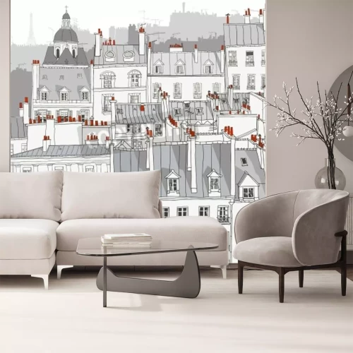 Papier peint  Maisons hautes