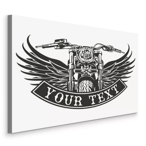 Tableau  Moto vintage avec espace pour le texte