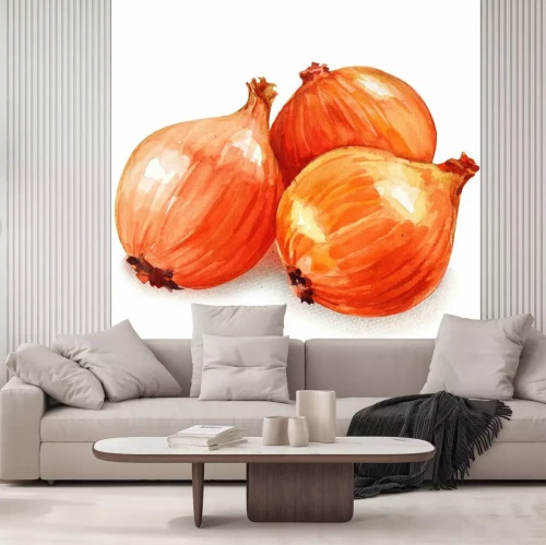 Sticker  Les oignons dorés fraîches