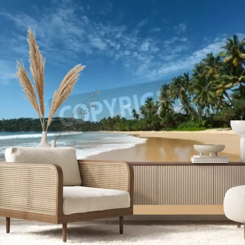 Papier peint  Plage tropicale au Sri Lanka