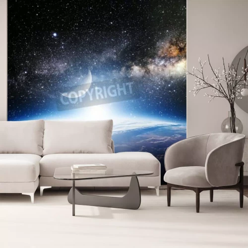 Papier peint  Les étoiles au-dessus de la Terre