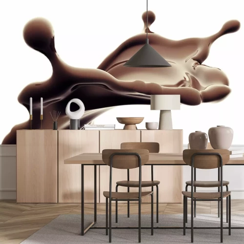 Sticker  splash de chocolat