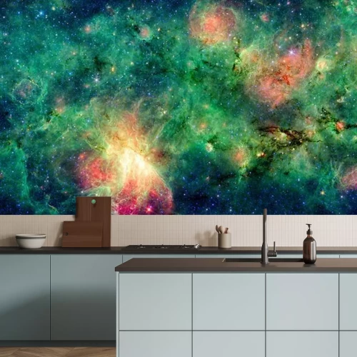 Papier peint  Nébuleuse verte