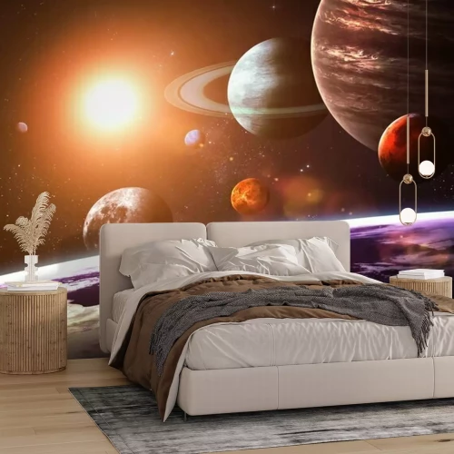 Papier peint  Planètes du système solaire dans l'espace