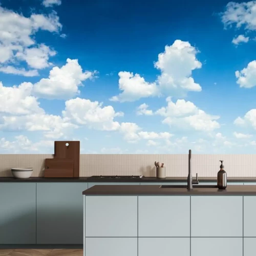 Papier peint  Ombre bleue du ciel