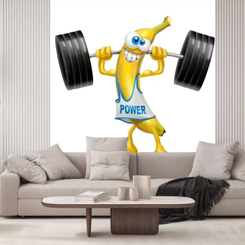 Sticker  Banane souriante