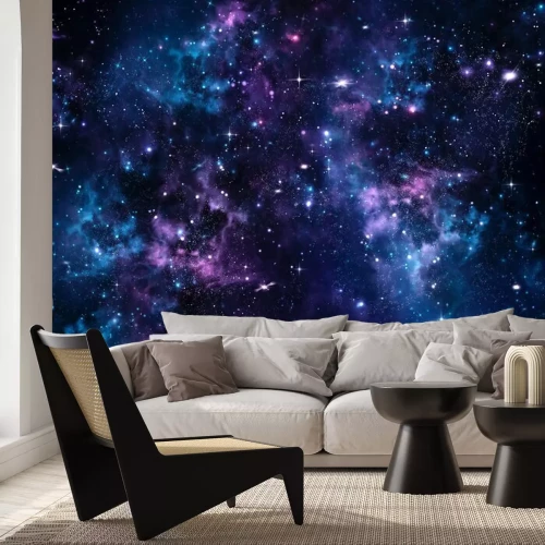 Papier peint  Une galaxie bleu-violet