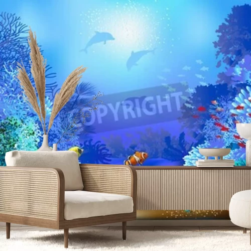 Papier peint  Plantes et animaux sous-marins