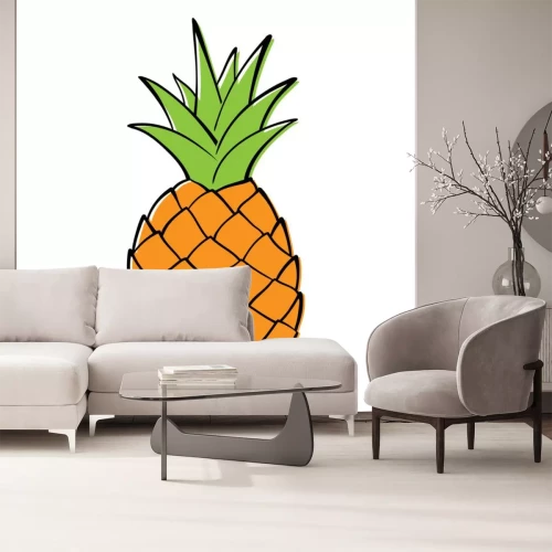 Sticker  Un simple graphique d'ananas