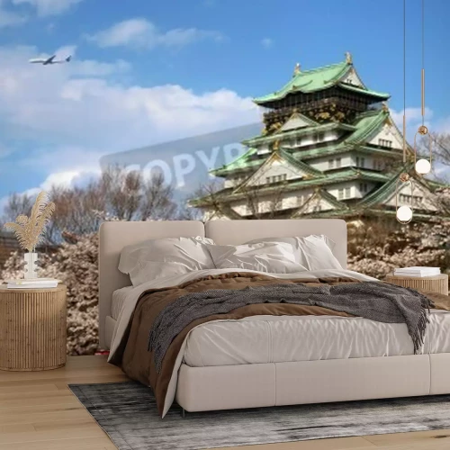 Papier peint  3D château de style japonais