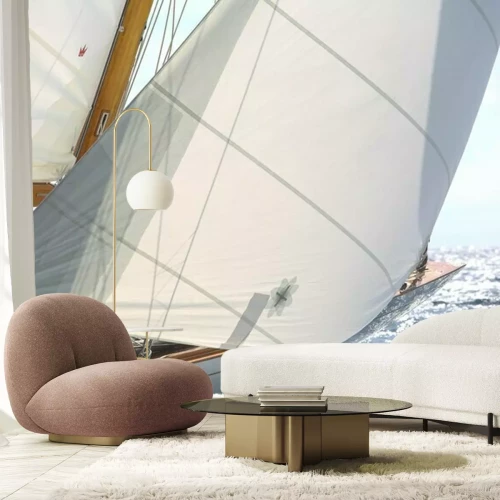 Papier peint  Voilier qui tourne